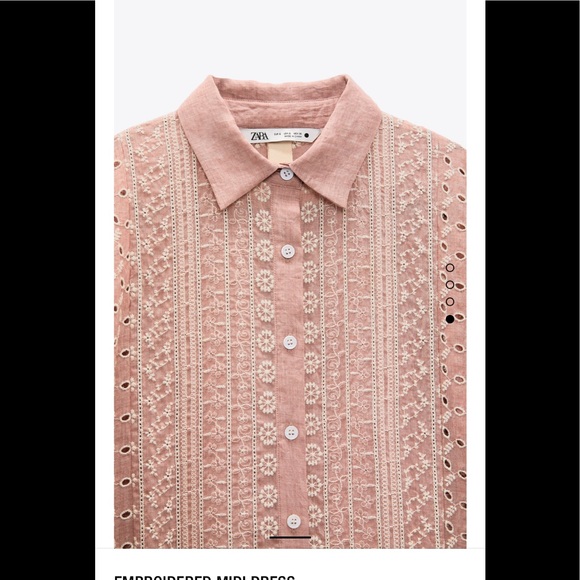 BLOGGER FAV Zara Dress embroidered midi dress - Picture 5 of 5